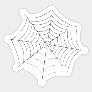 Spiderweb (black) Sticker